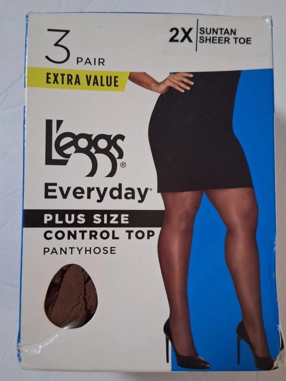 L'eggs Everyday Plus Size Control Top Pencil Skirt Hosiery — Suntan